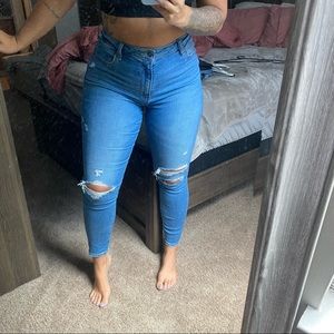 A&F super skinny high rise jeans - curve love